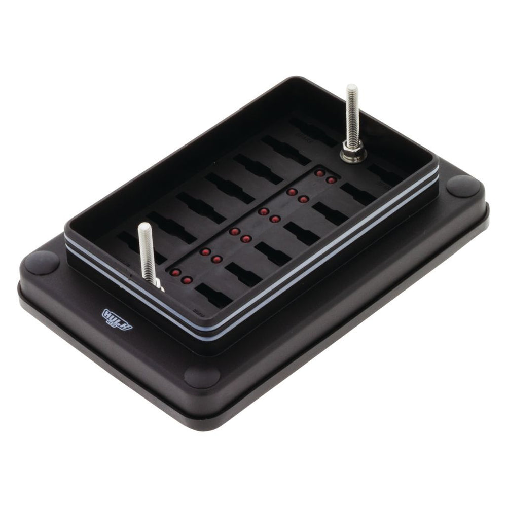 HULK 4X4 12 WAY WEATHER-PROOF ATS BLADE FUSE BOX W/ LEDS