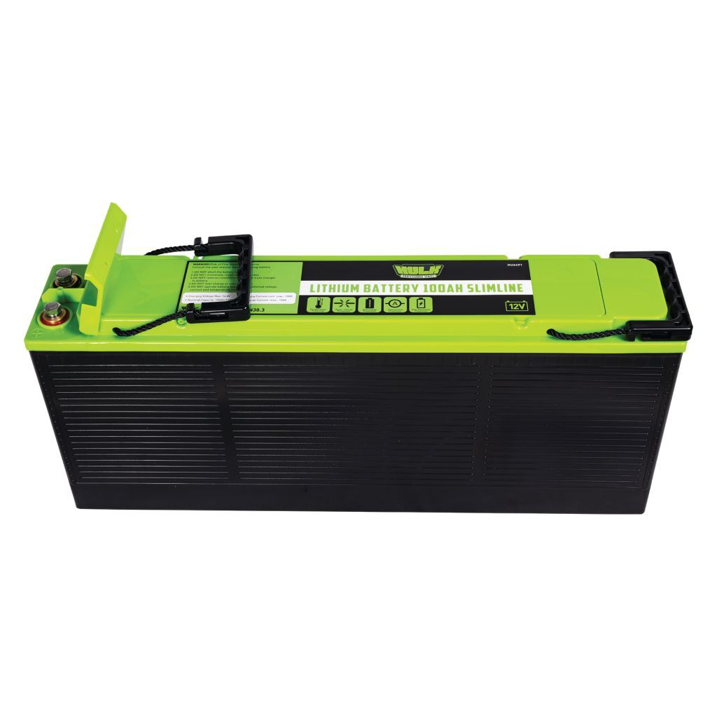 HULK Pro 100Ah Slimline Lithium Battery Lifepo4 12V