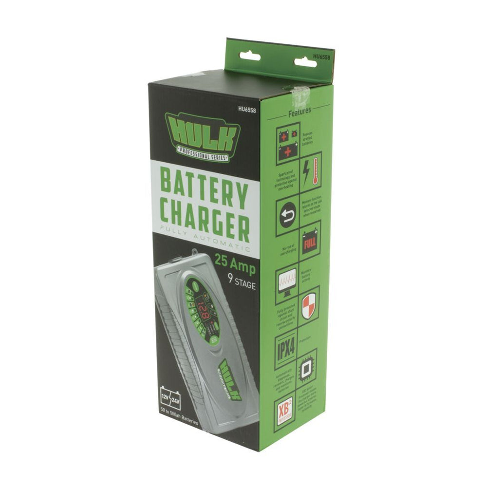 AUTOMATIC SWITCHMODE BATTERY CHARGER - 25A 12/24V 9 STAGE