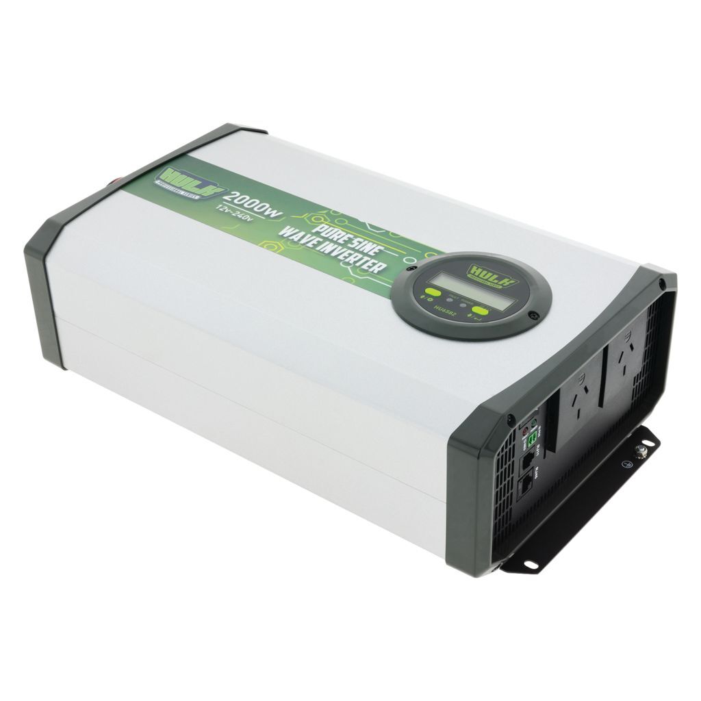 Pure Sine Wave Inverter 2000W 12VDC to 240VAC True Sine Wave