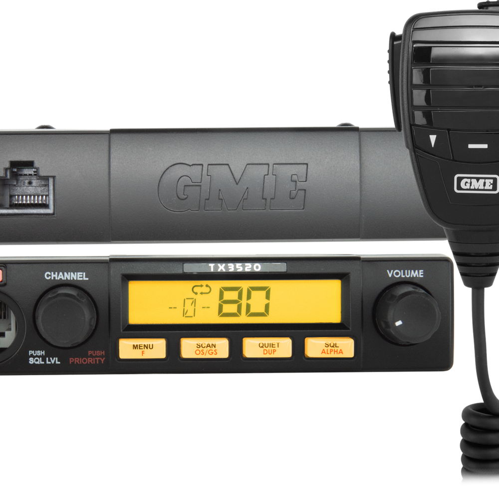 
                  
                    GME UHF CB Radio 5 Watt Compact Remote Head with ScanSuite - TX3520S
                  
                