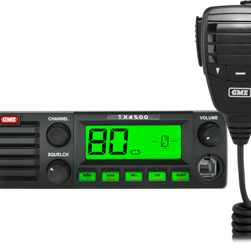 GME UHF CB Radio 5 Watt DIN Mount with ScanSuite - TX4500S