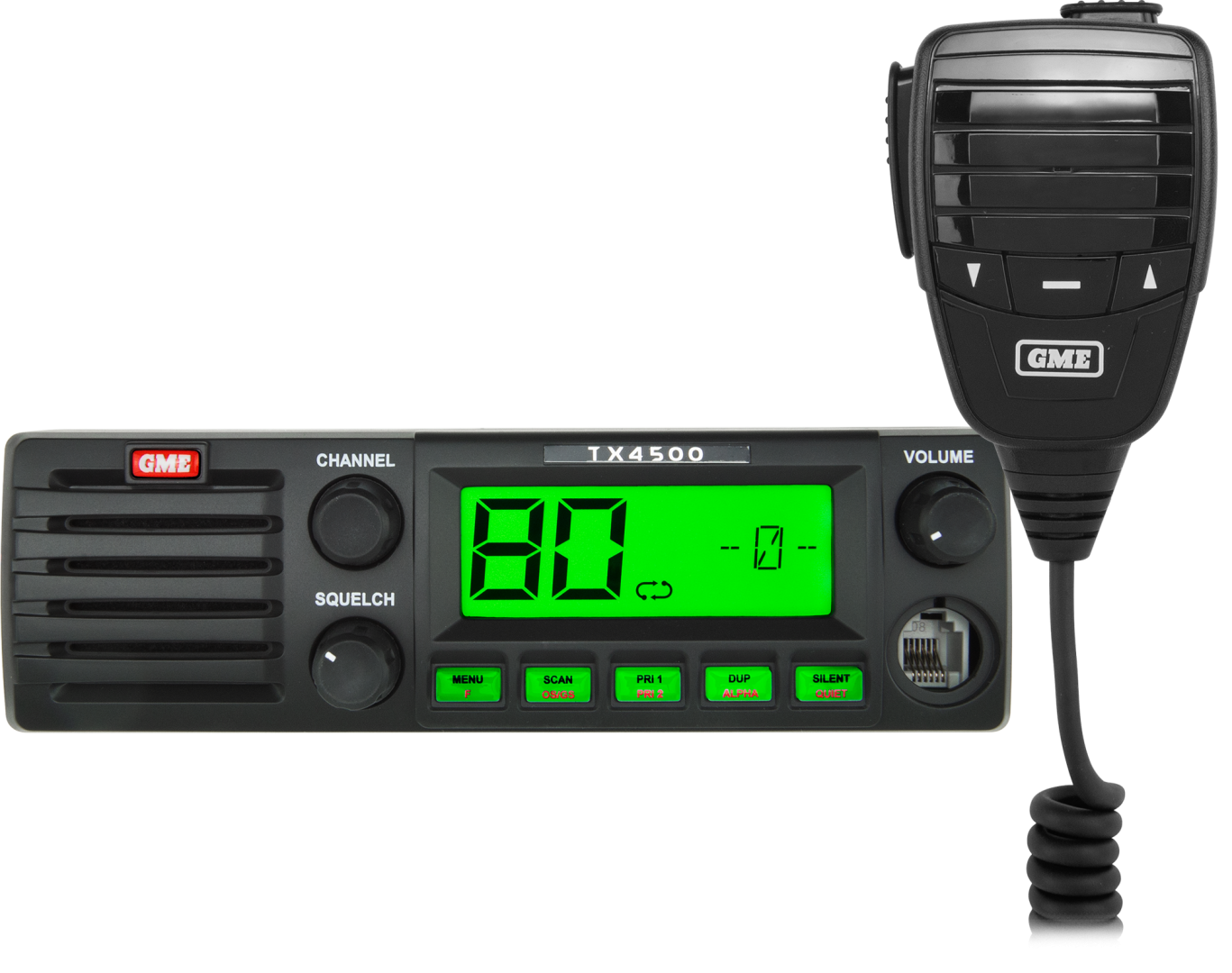 GME UHF CB Radio 5 Watt DIN Mount with ScanSuite - TX4500S